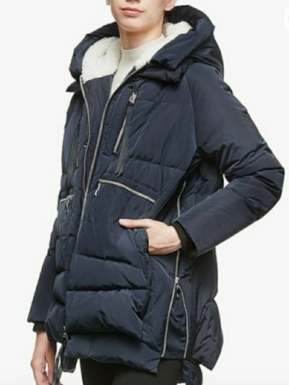New! Orolay 082 Universe Thickened Down Puffer Jacket Navy Size 2X NWT